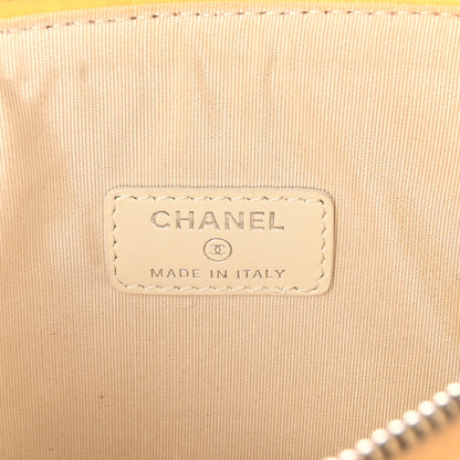 Chanel Woven Straw Raffia Small Deauville Pouch Light Yellow 6 of 7