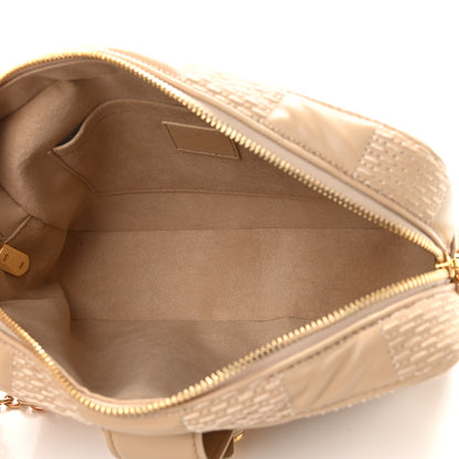 Louis Vuitton Lambskin Damier Quilt Troca MM Cashmere Beige 5 of 8