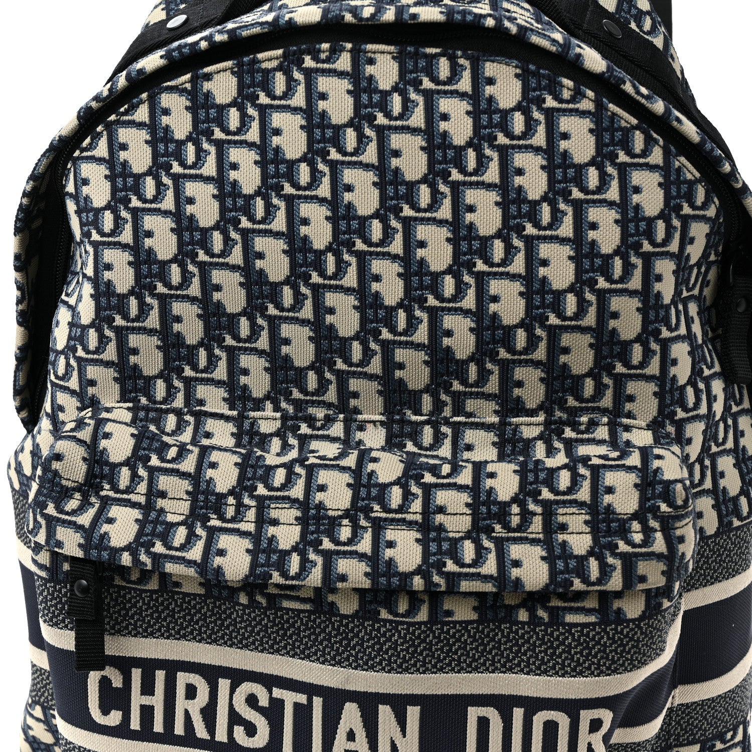 Christian Dior Oblique Diortravel Backpack Blue 7 of 11