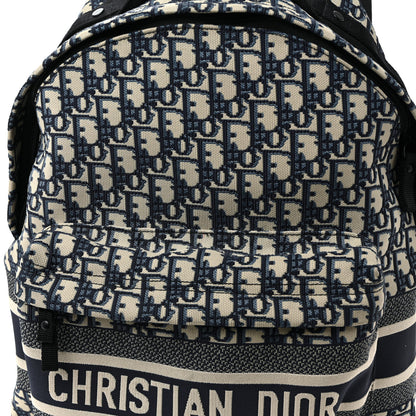 Christian Dior Oblique Diortravel Backpack Blue 7 of 11
