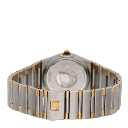 Omega Stainless Steel 18K Yellow Gold 22mm Constellation Quartz Watch White 1262.30.00 3 of 5
