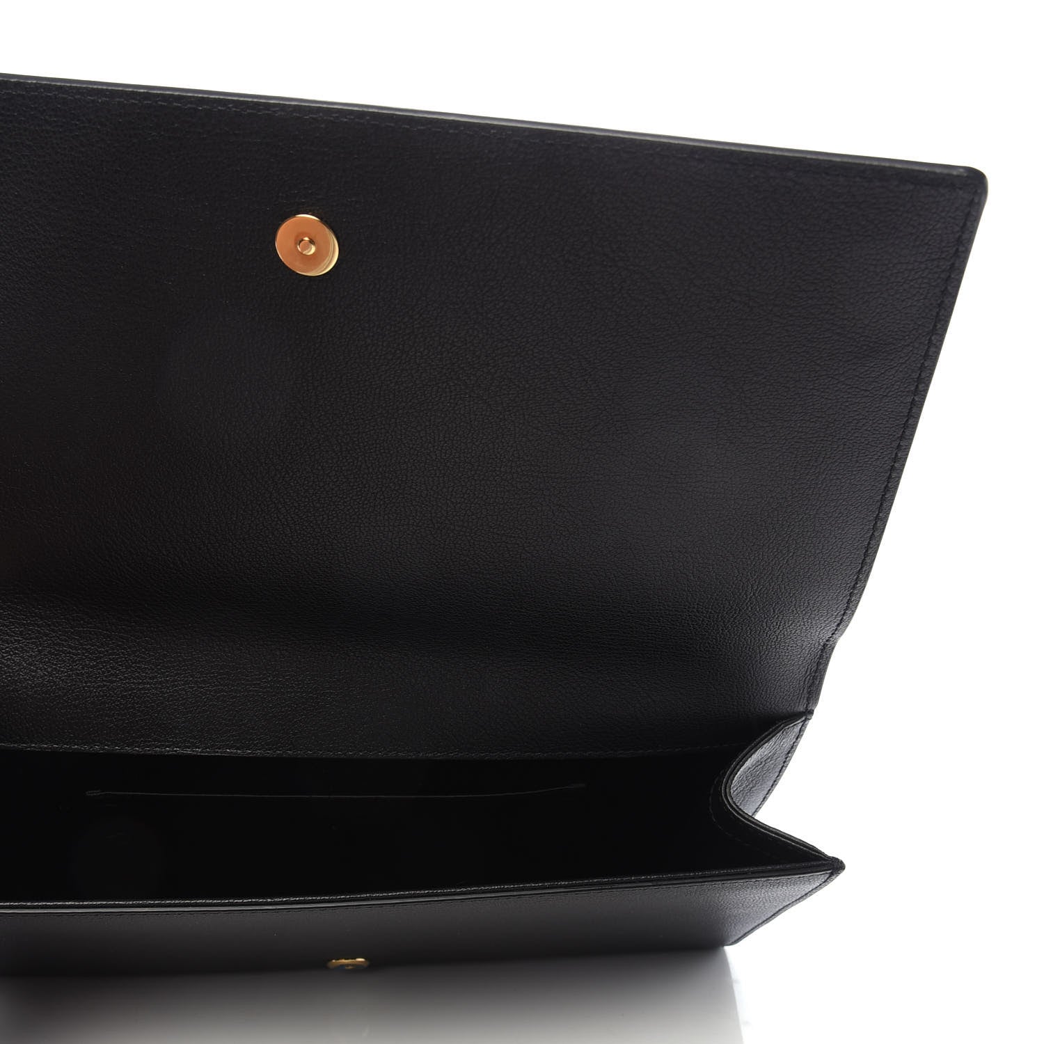 Saint Laurent Calfskin Monogram Large Belle De Jour Clutch Black 5 of 9