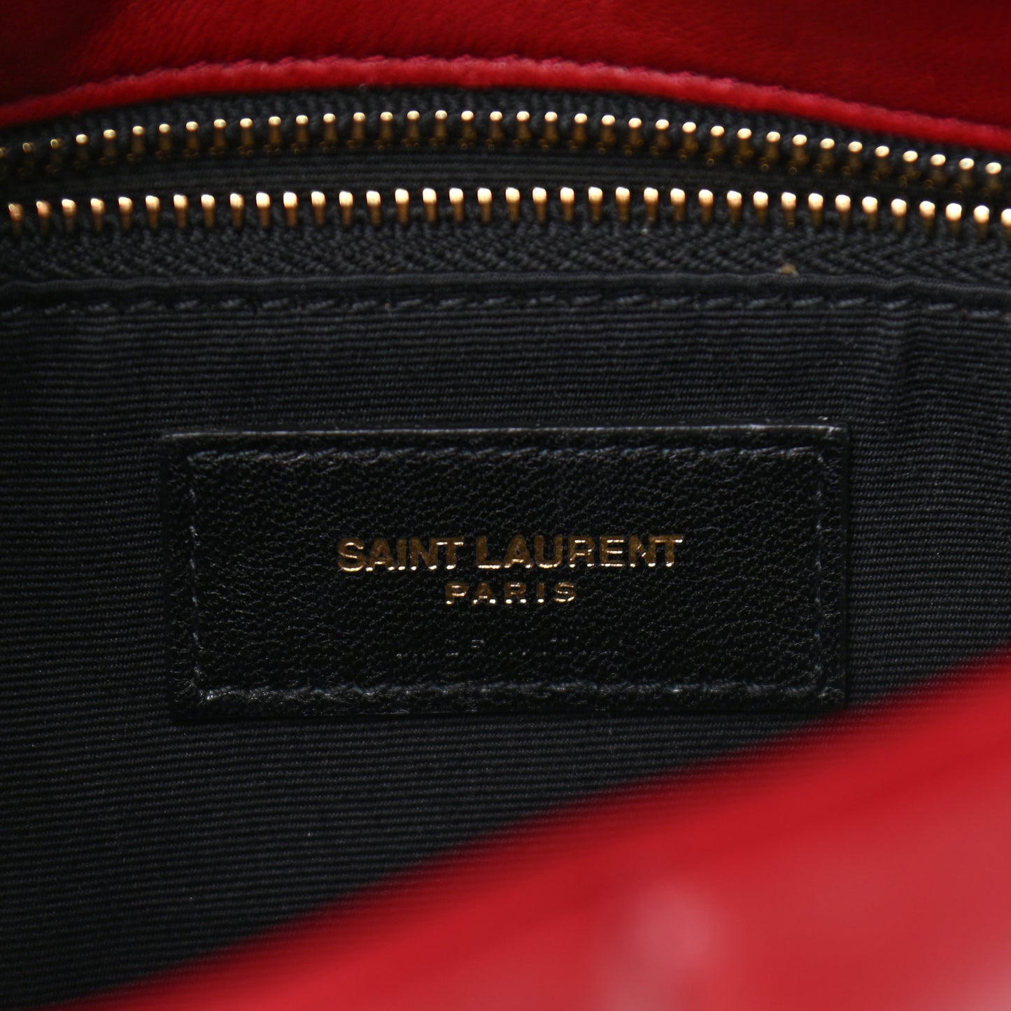 Lambskin Quilted Toy Loulou Puffer Monogram Chain Satchel Red