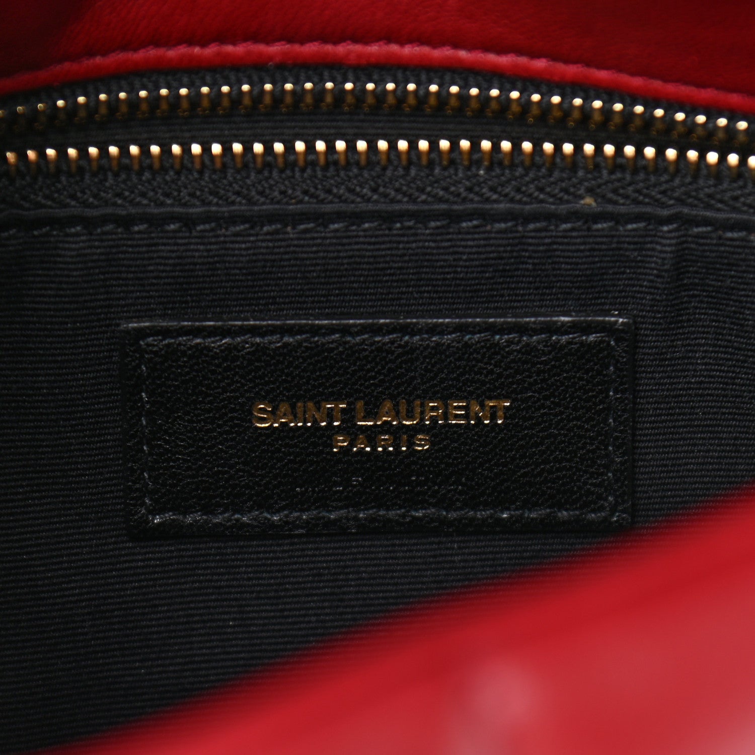 Saint Laurent Lambskin Quilted Toy Loulou Puffer Monogram Chain Satchel Red 6 of 11