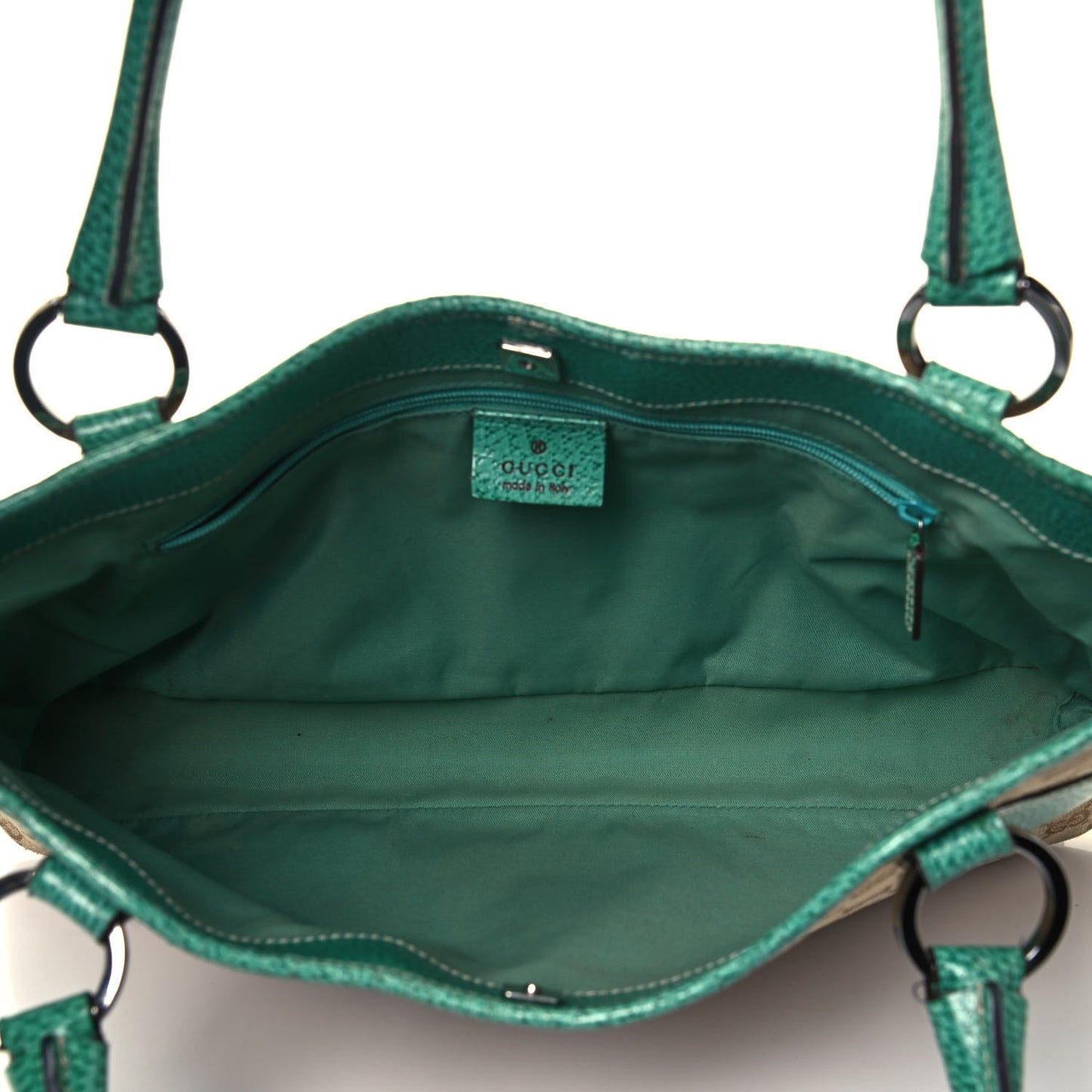 Monogram Shoulder Bag Turquoise