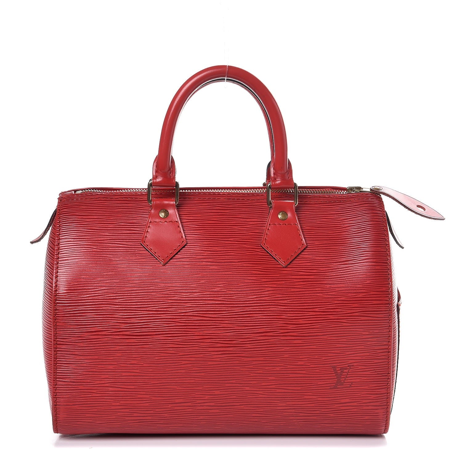 Louis Vuitton Epi Speedy 25 Castillan Red 1 of 7