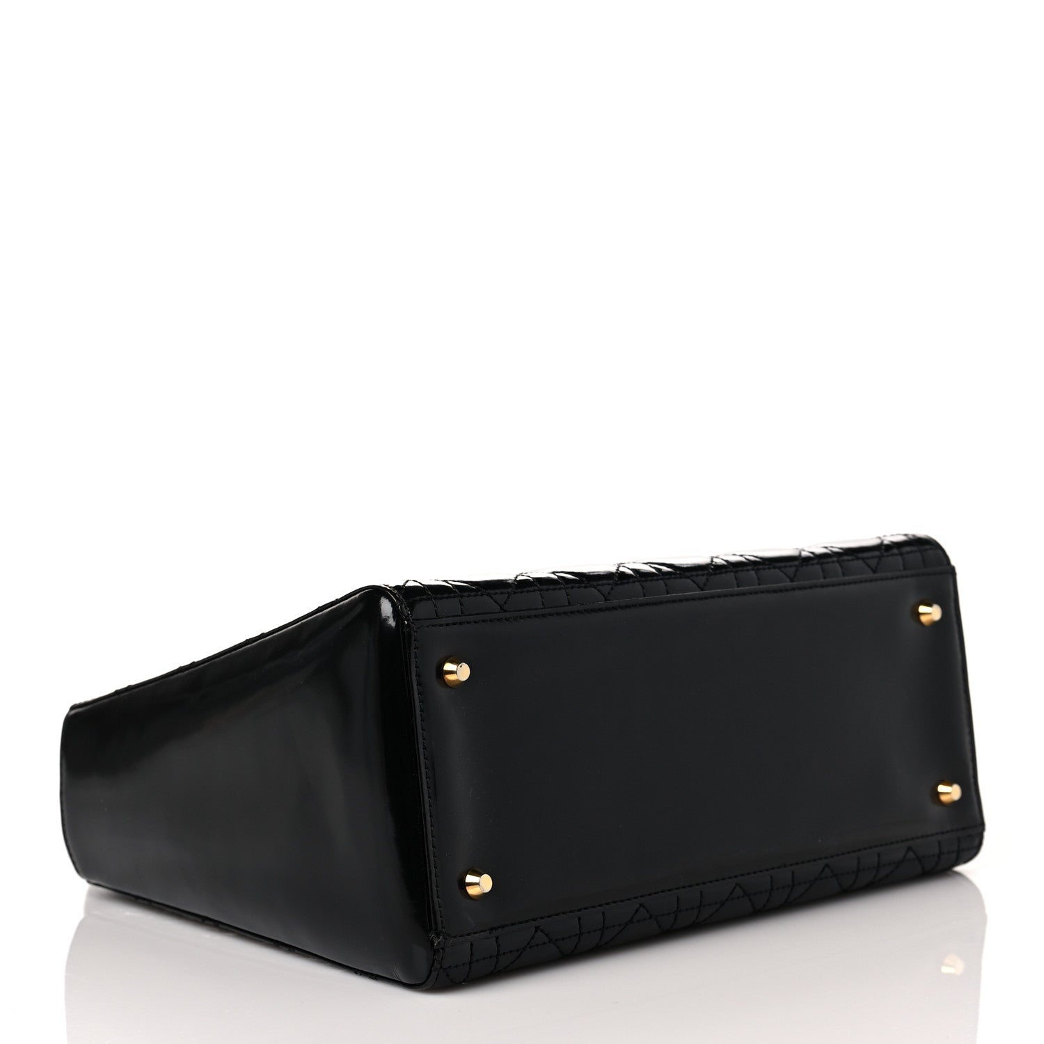 Christian Dior Patent Cannage Medium Lady Dior Black 4 of 9