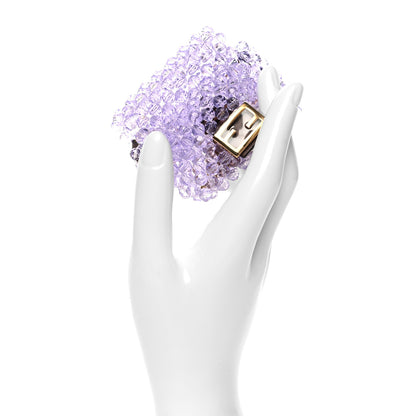 Fendi Enamel Vitello King Beaded Pico Baguette Charm Anemone 2 of 9
