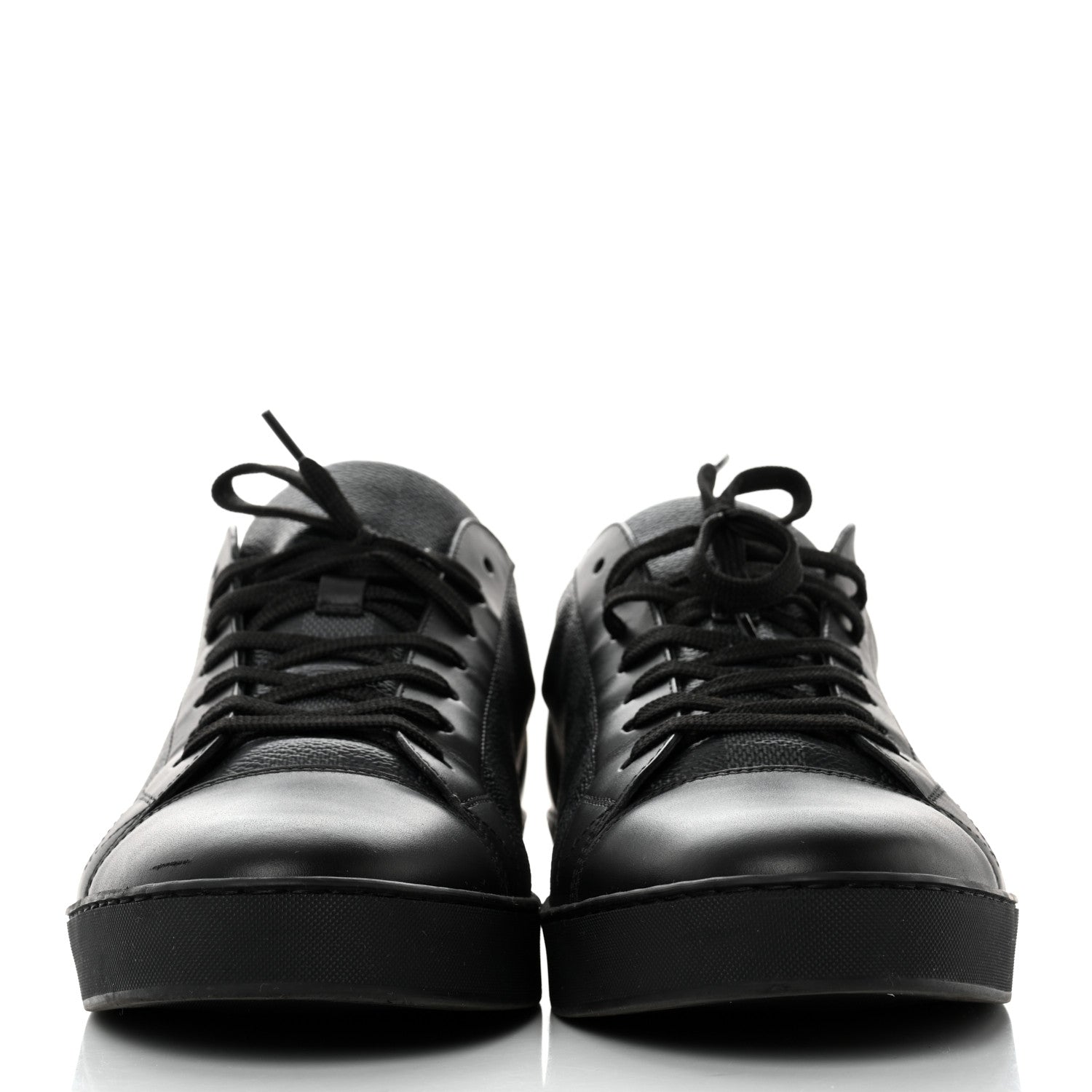 Louis Vuitton Calfskin Damier Graphite Match Up Sneakers 10 2 of 9