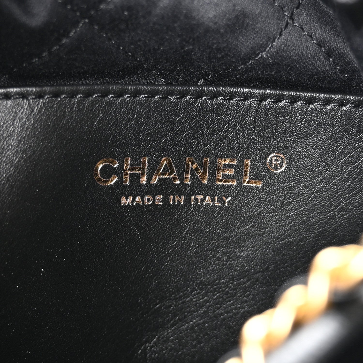 Chanel Shiny Crumpled Calfskin Quilted Pearl Mini Chanel 22 Black 6 of 10