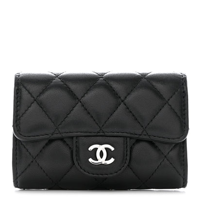 Chanel Lambskin Quilted 4 Key Holder Black 1 of 10