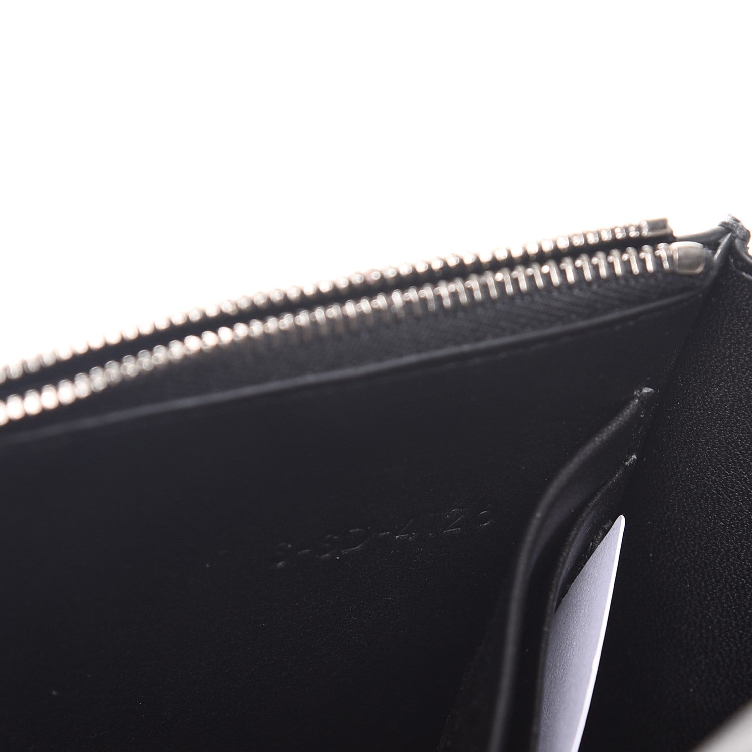 Celine Smooth Lambskin Frame Evening Chain Clutch Black White 8 of 8