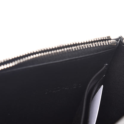 Celine Smooth Lambskin Frame Evening Chain Clutch Black White 8 of 8