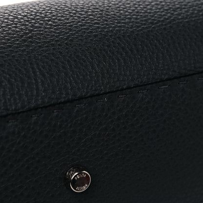 Fendi Calfskin Romano Selleria Medium Peekaboo Iconic Satchel Asfalto Latte 7 of 11