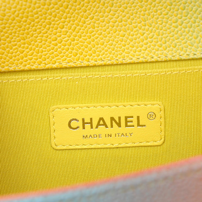 Chanel Caviar Quilted Medium Cuba Rainbow Boy Flap Multicolor 5 of 7