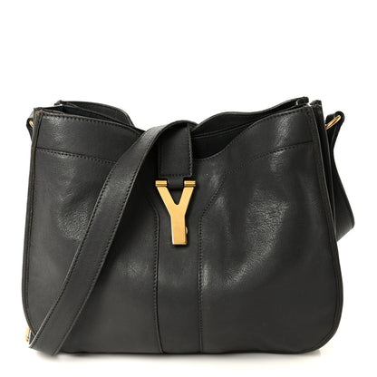 Saint Laurent Sheepskin Medium Chyc Shoulder Bag Grey 1 of 14