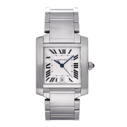 Cartier Stainless Steel 28mm Tank Francaise Automatic Watch 1 of 6