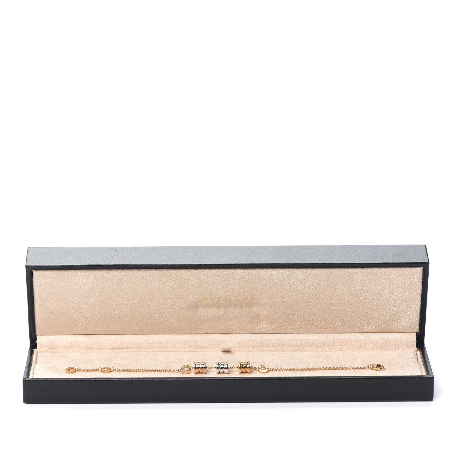 Bulgari 18K Yellow Rose White Gold B.Zero1 Bracelet 7 of 7