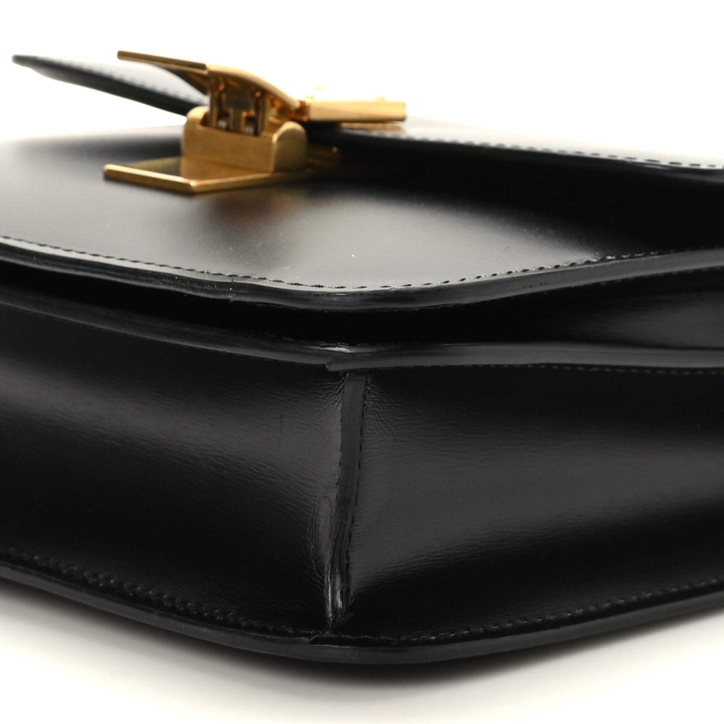 Box Calfskin Teen Classic Box Flap Bag Black