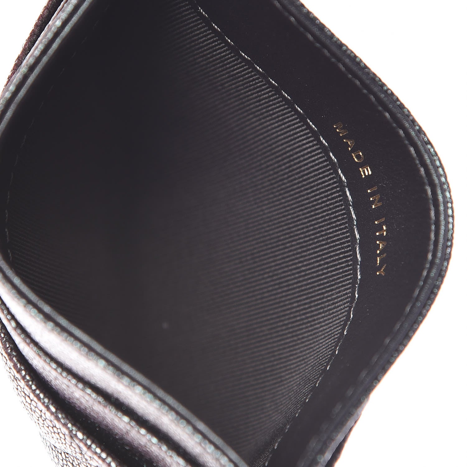 Chanel Iridescent Caviar Quilted Card Holder Black 5 of 9