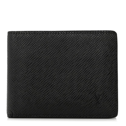 Louis Vuitton Taiga Slender Wallet Black 1 of 6
