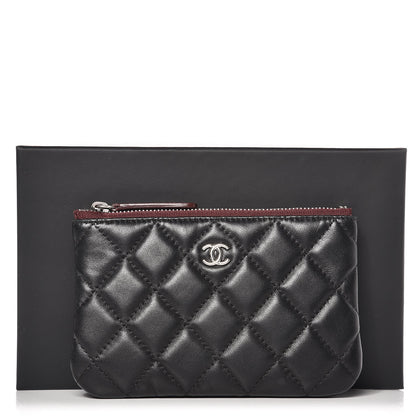 Chanel Lambskin Quilted Small Cosmetic Case Black 8 of 8