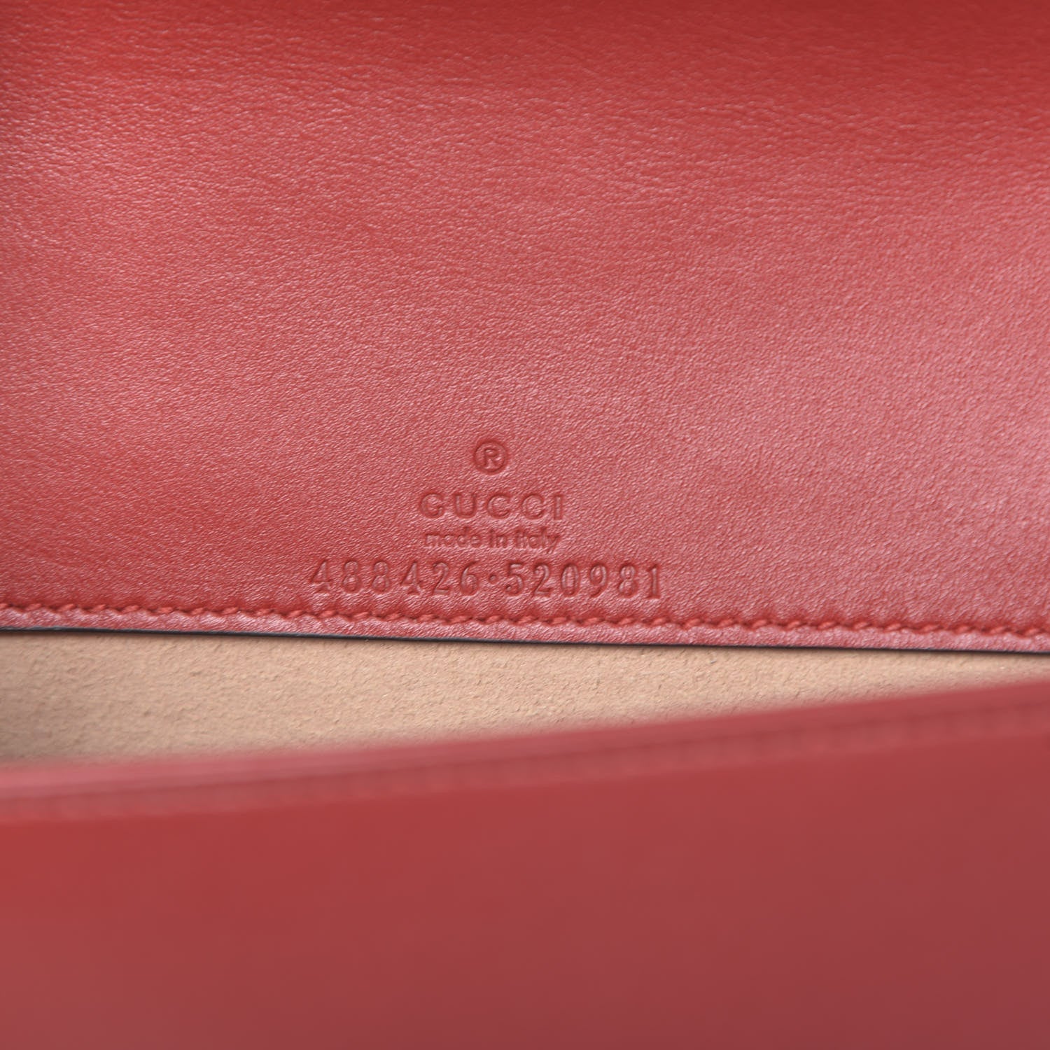 Gucci Calfskin Matelasse GG Marmont Mini Bag Hibiscus Red 6 of 10