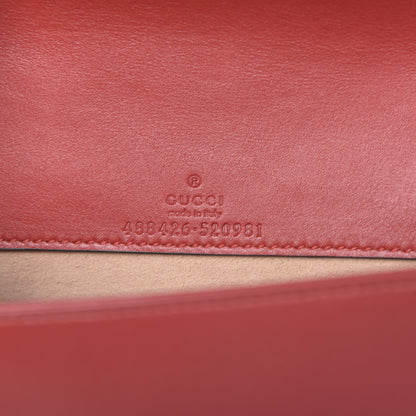 Gucci Calfskin Matelasse GG Marmont Mini Bag Hibiscus Red 6 of 10