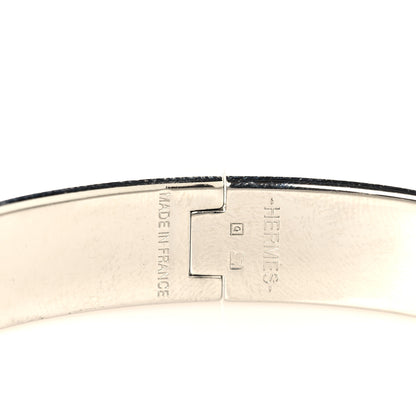 Hermes Enamel Narrow Clic Clac H Bracelet PM Lagon White 4 of 4