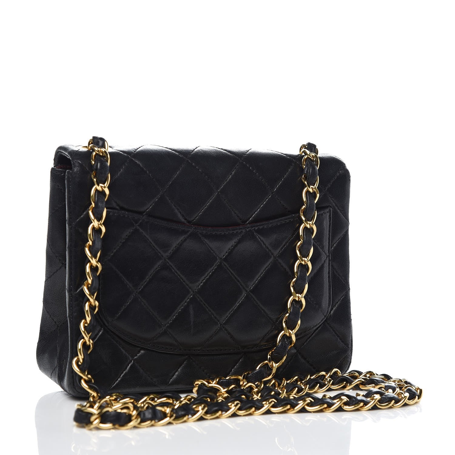 Chanel Lambskin Quilted Mini Square Flap Black 3 of 10