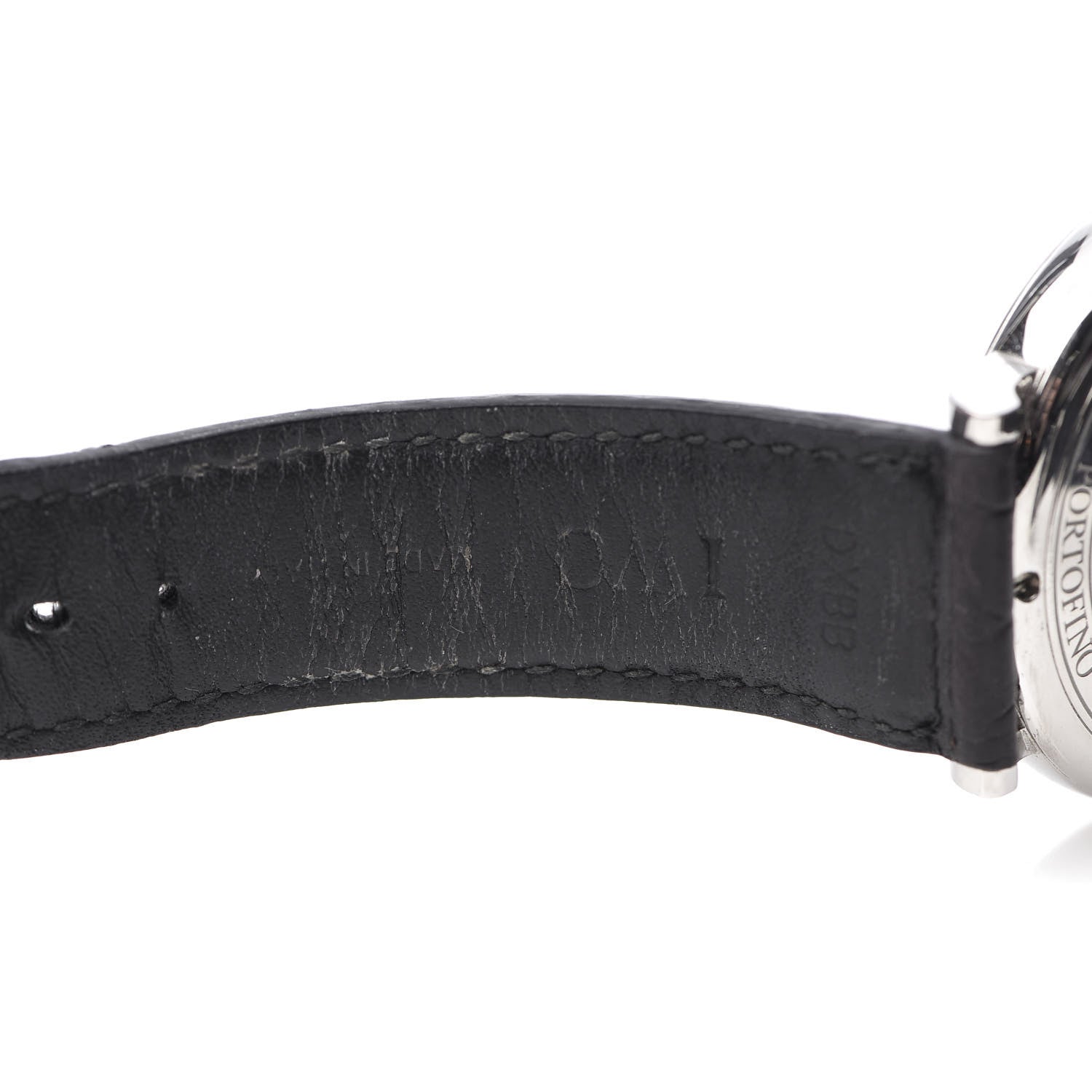 IWC Stainless Steel Alligator 40mm Portofino Automatic Watch Black IW356506 6 of 11