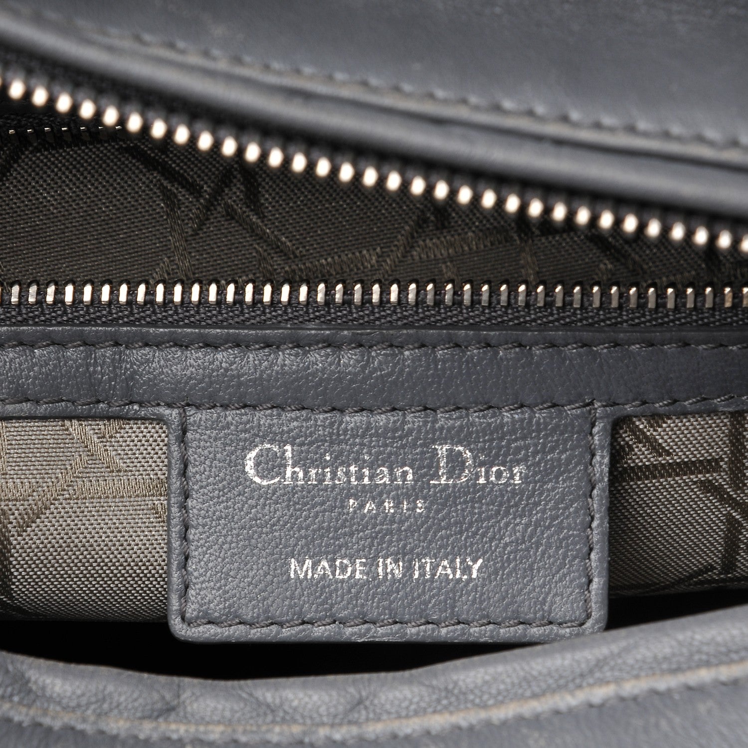 Christian Dior Lambskin Cannage Large Lady Dior Grey 6 of 20