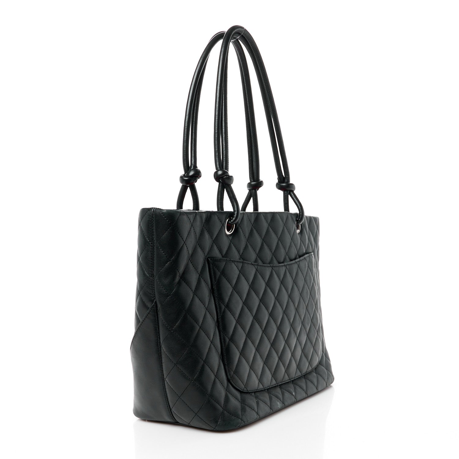 Chanel Calfskin Quilted Large Cambon Tote Black 3 of 12