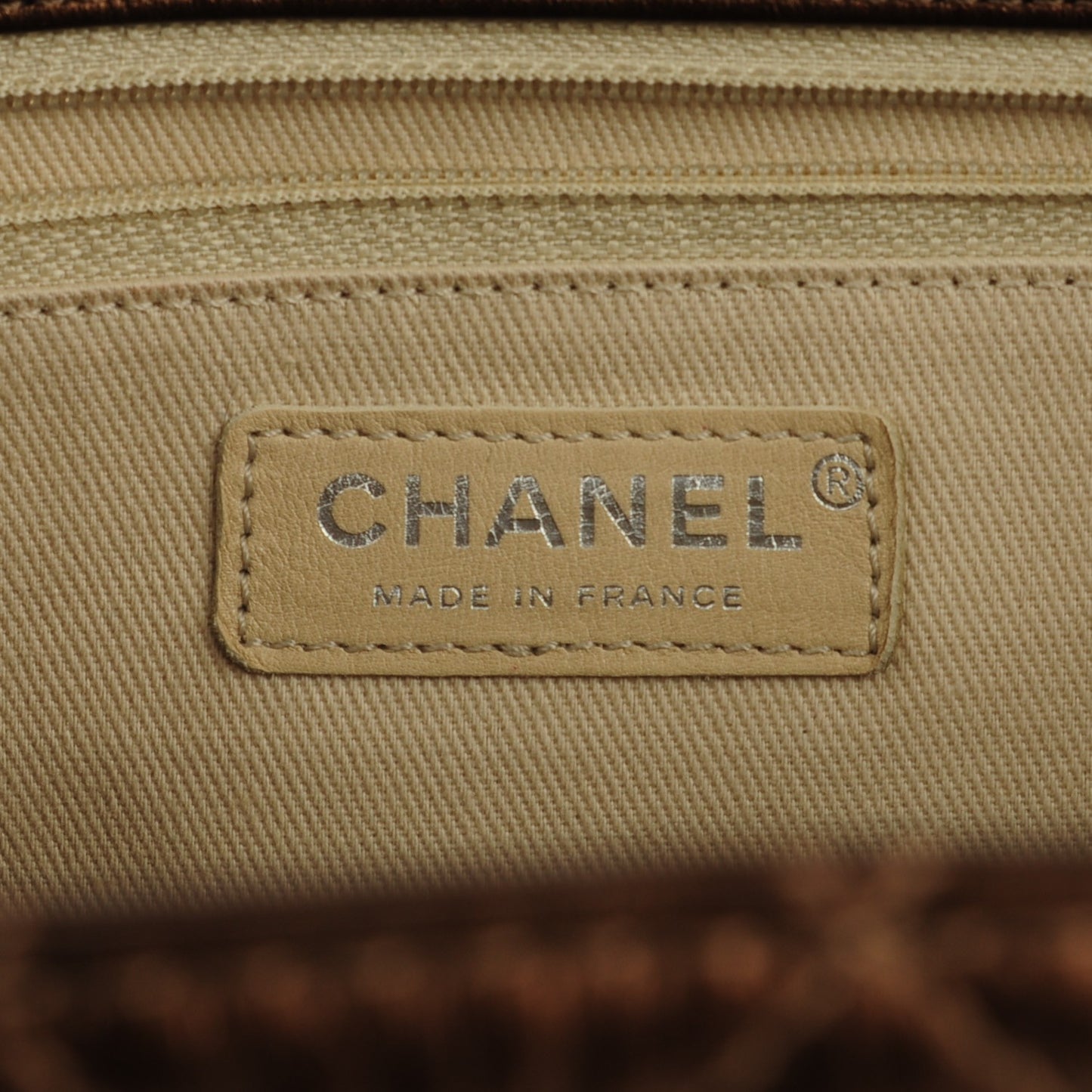 Aged Calfskin Reissue 2.55 Tote Bronze