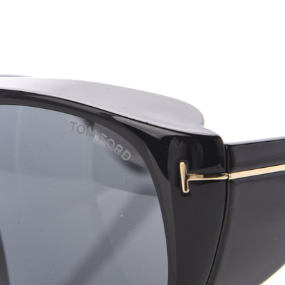 Tom Ford Acetate Fender Aviator Sunglasses TF799 Black 7 of 7
