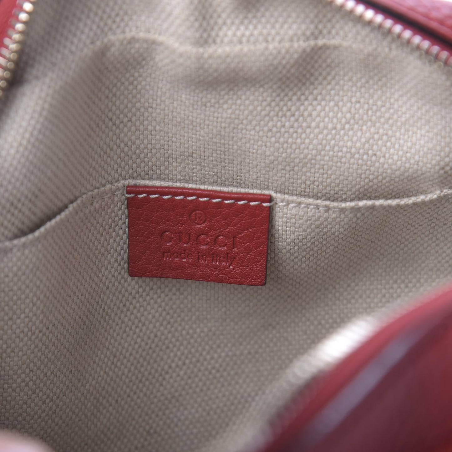 Pebbled Calfskin Small Soho Disco Bag Tabasco Red