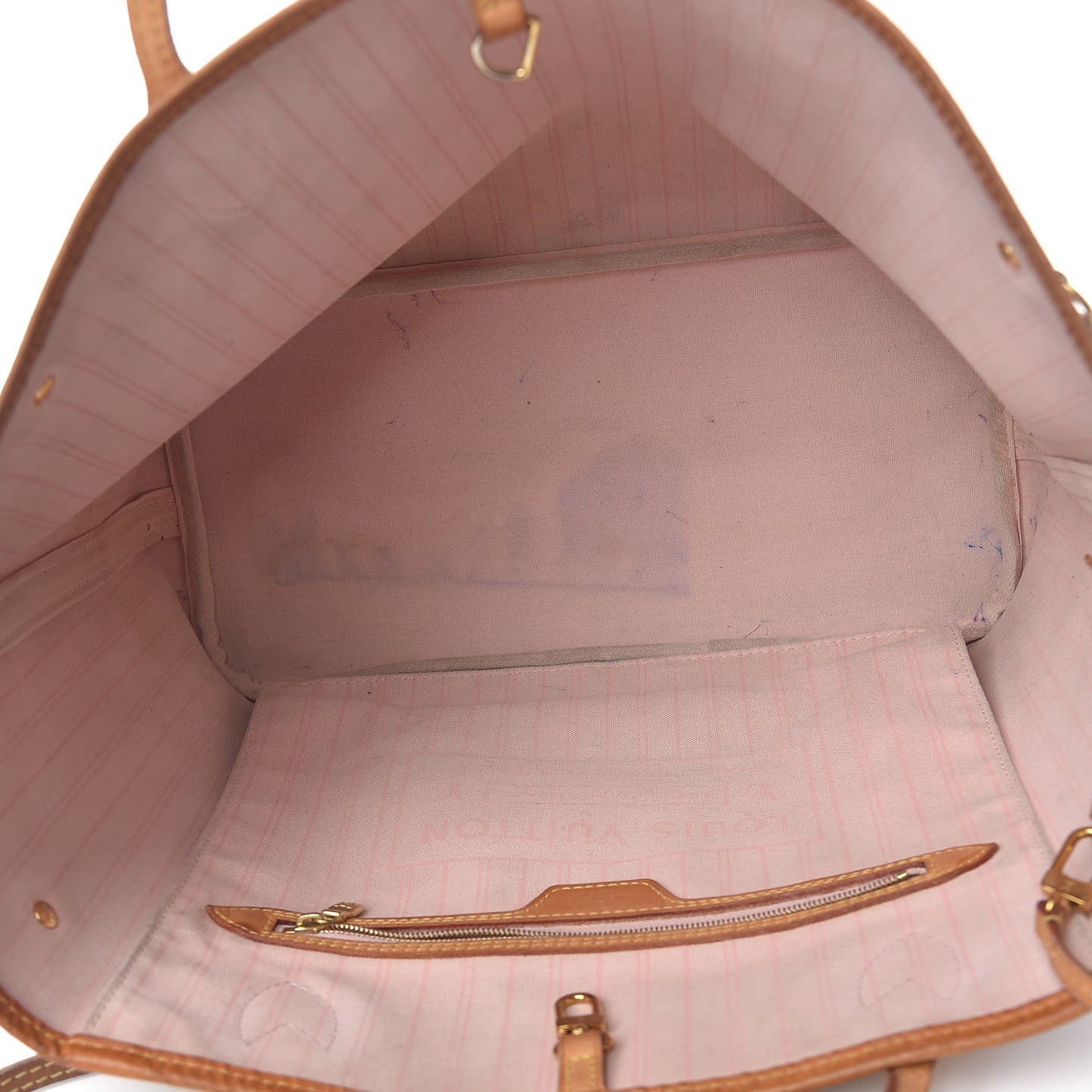 Damier Azur Neo Neverfull MM Rose Ballerine