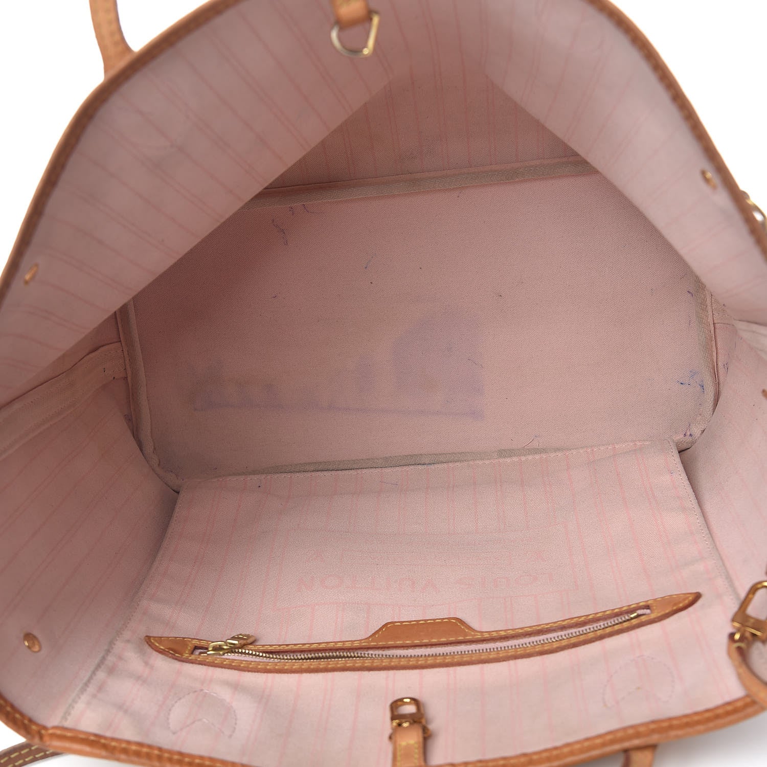 Louis Vuitton Damier Azur Neo Neverfull MM Rose Ballerine 6 of 31