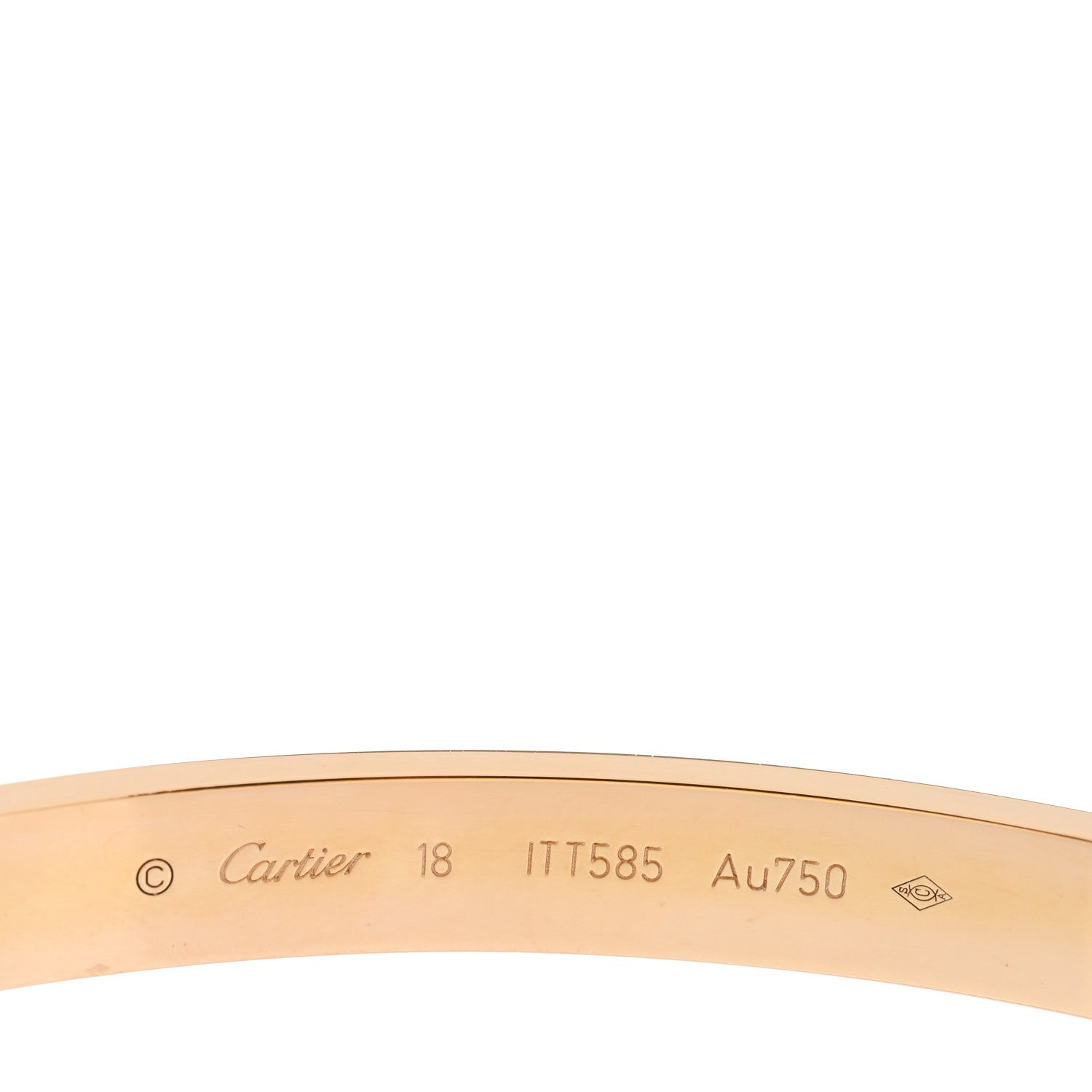 Cartier 18K Yellow Gold LOVE Bracelet 18 4 of 5