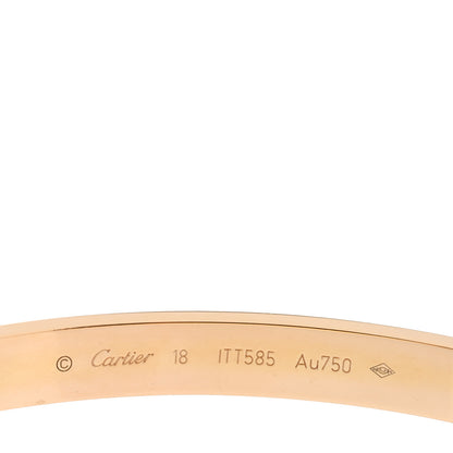 Cartier 18K Yellow Gold LOVE Bracelet 18 4 of 5