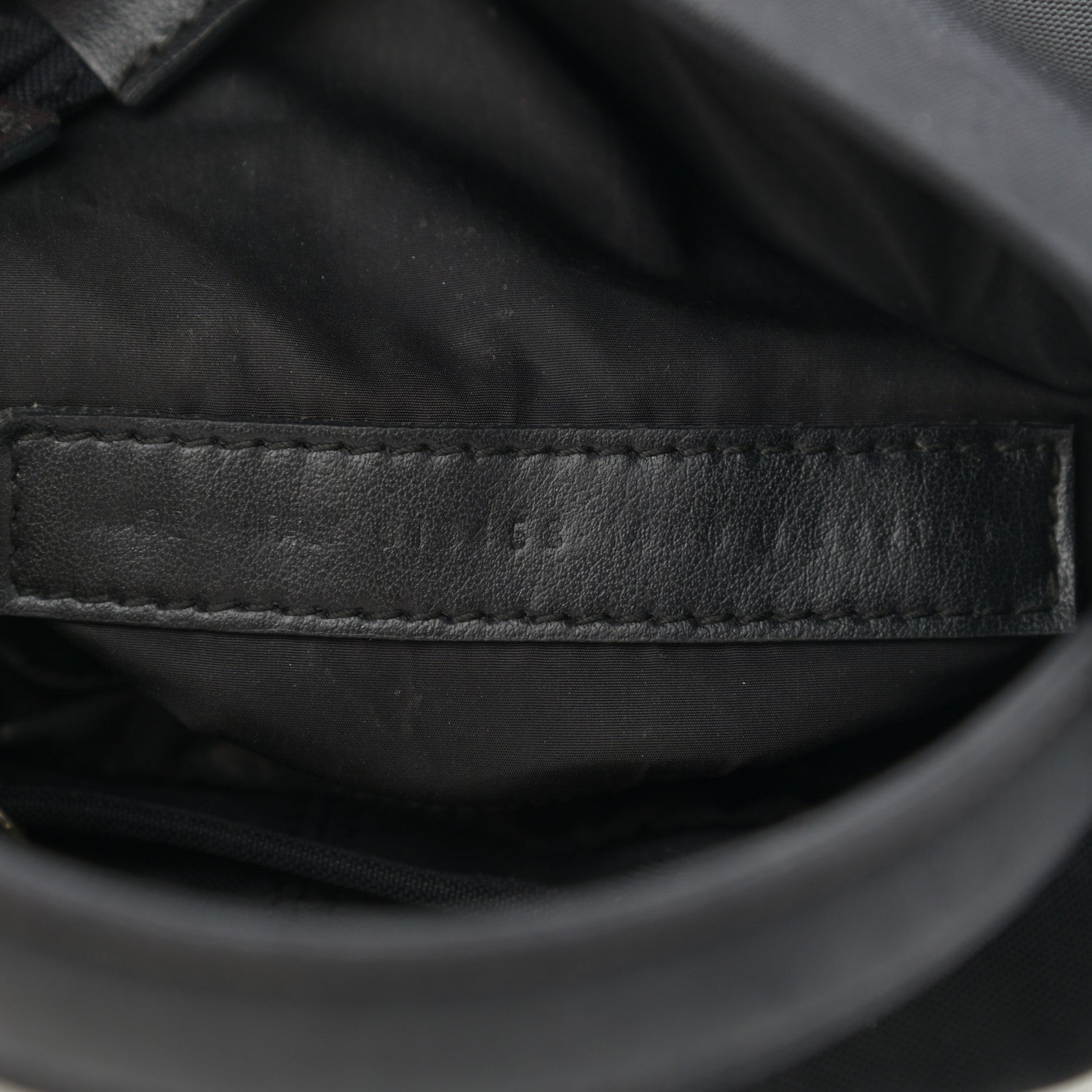 Balenciaga Recycled Sport Nylon Logo Embroidered Wheel Drawstring Bucket Bag XS Black 7 of 12