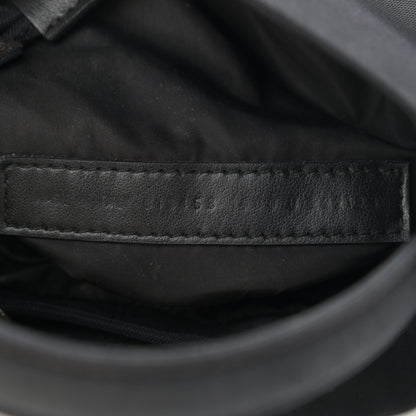 Balenciaga Recycled Sport Nylon Logo Embroidered Wheel Drawstring Bucket Bag XS Black 7 of 12