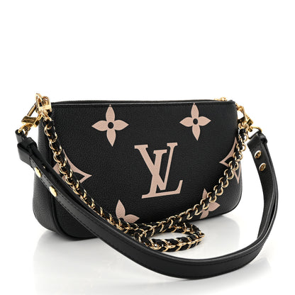 Louis Vuitton Empreinte Monogram Giant Multi Pochette Accessories Black Beige 3 of 10