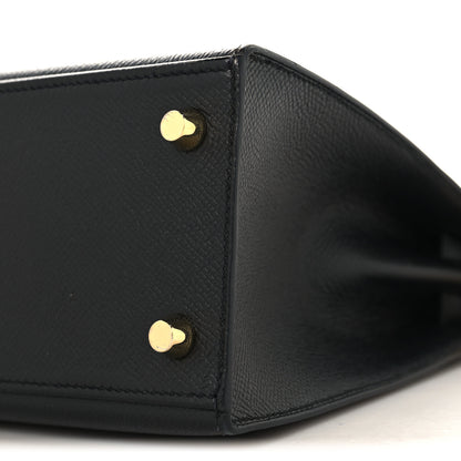 Hermes Epsom Kelly Sellier 25 Black 10 of 10