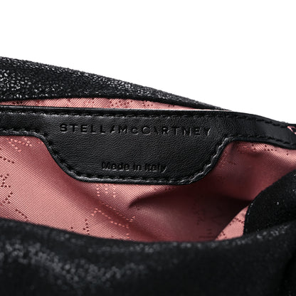 Stella McCartney Shaggy Deer Mini Falabella Fold Over Tote Black 6 of 9
