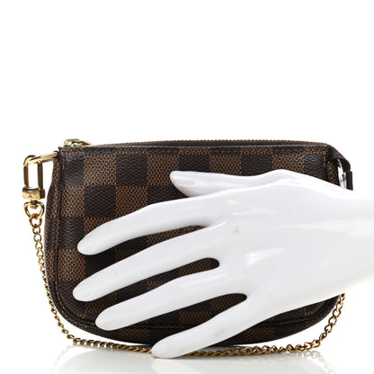 Louis Vuitton Damier Ebene Mini Pochette Accessories 2 of 9