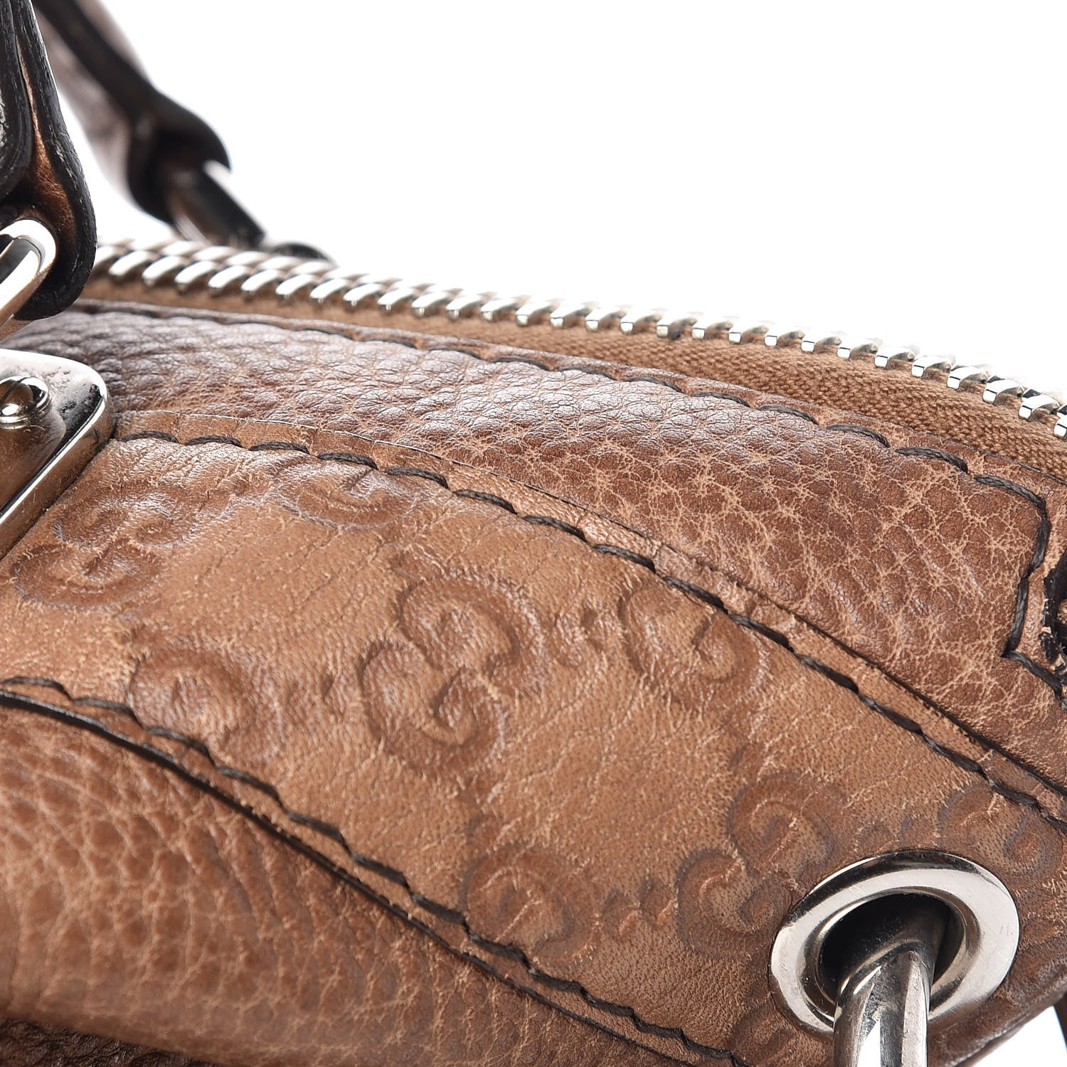 Gucci Calfskin Medium Bamboo Bar Shoulder Bag Light Brown 13 of 24