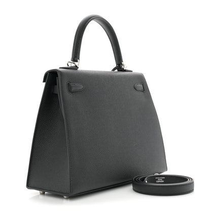Hermes Epsom Kelly Sellier 25 Black 3 of 11