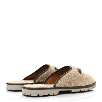 Gucci X THE NORTH FACE Merino Wool Mens Horsebit Lug Sole Slippers 12 Butterscotch New Acero 4 of 9