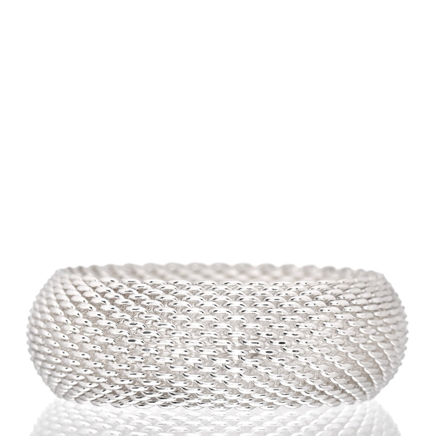 Sterling Silver Wide Somerset Mesh Bracelet